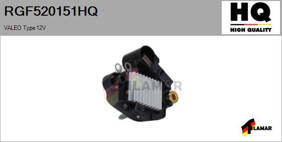 FLAMAR RGF520151HQ - Voltage regulator, alternator www.autospares.lv