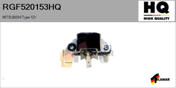 FLAMAR RGF520153HQ - Ģeneratora sprieguma regulators www.autospares.lv