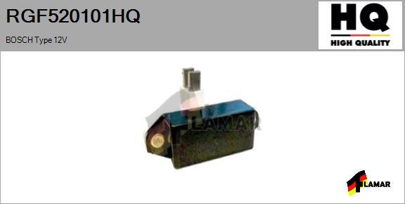 FLAMAR RGF520101HQ - Voltage regulator, alternator www.autospares.lv