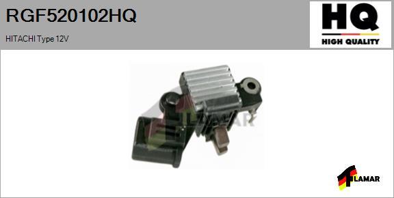 FLAMAR RGF520102HQ - Voltage regulator, alternator www.autospares.lv