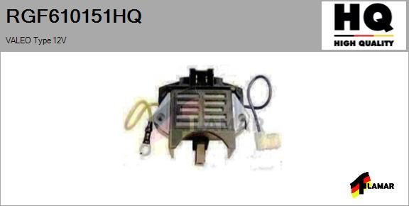 FLAMAR RGF610151HQ - Ģeneratora sprieguma regulators www.autospares.lv