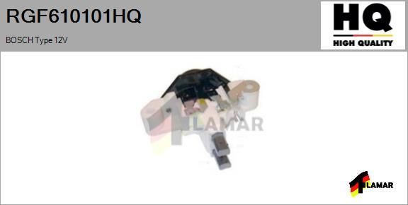 FLAMAR RGF610101HQ - Регулятор напряжения, генератор www.autospares.lv