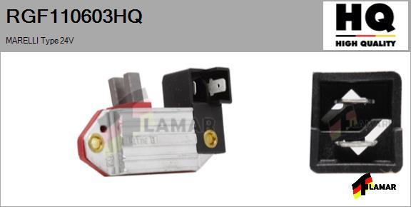 FLAMAR RGF110603HQ - Регулятор напряжения, генератор www.autospares.lv