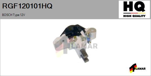 FLAMAR RGF120101HQ - Ģeneratora sprieguma regulators www.autospares.lv