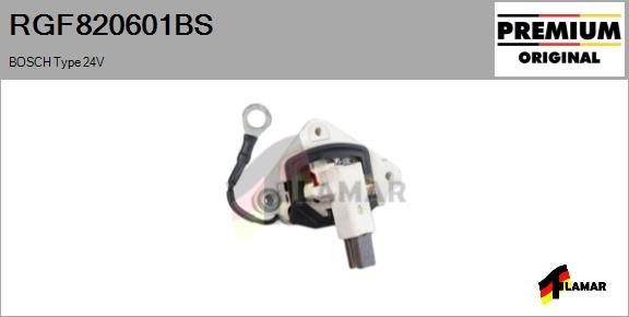 FLAMAR RGF820601BS - Ģeneratora sprieguma regulators autospares.lv