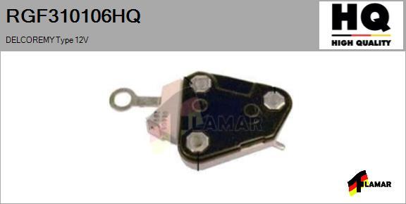 FLAMAR RGF310106HQ - Ģeneratora sprieguma regulators autospares.lv