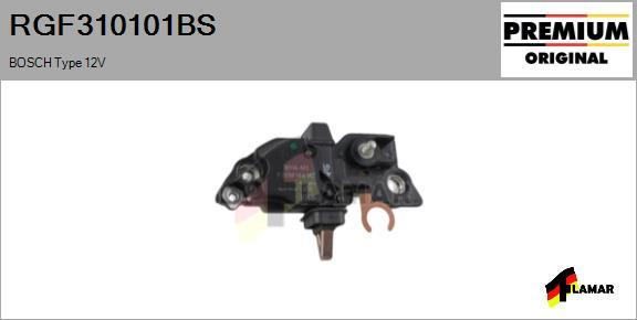 FLAMAR RGF310101BS - Ģeneratora sprieguma regulators www.autospares.lv