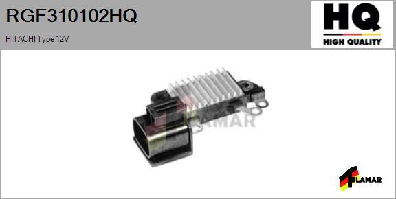 FLAMAR RGF310102HQ - Регулятор напряжения, генератор www.autospares.lv