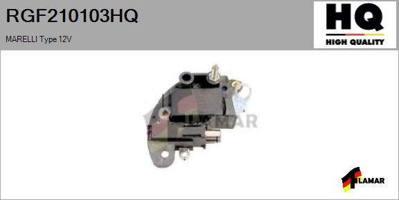 FLAMAR RGF210103HQ - Регулятор напряжения, генератор www.autospares.lv