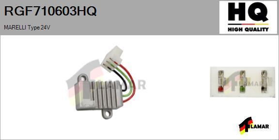 FLAMAR RGF710603HQ - Ģeneratora sprieguma regulators autospares.lv