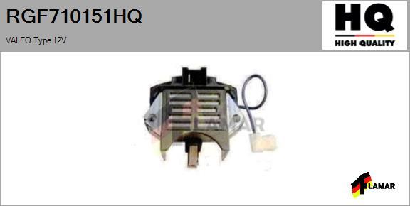 FLAMAR RGF710151HQ - Voltage regulator, alternator www.autospares.lv