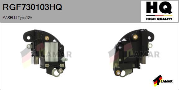 FLAMAR RGF730103HQ - Ģeneratora sprieguma regulators autospares.lv