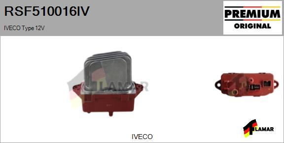 FLAMAR RSF510016IV - Rezistors, Salona ventilators www.autospares.lv