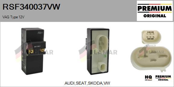 FLAMAR RSF340037VW - Vadības bloks, Gaisa kondicionēšanas sistēma www.autospares.lv