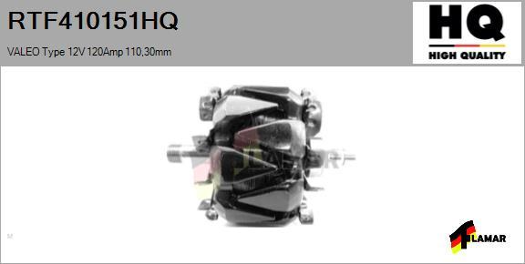 FLAMAR RTF410151HQ - Rotor, alternator www.autospares.lv