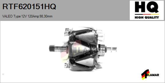 FLAMAR RTF620151HQ - Rotor, alternator www.autospares.lv