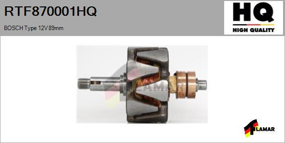 FLAMAR RTF870001HQ - Ротор, генератор www.autospares.lv