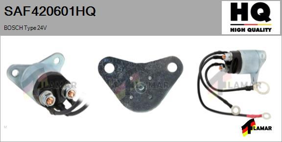 FLAMAR SAF420601HQ - Тяговое реле, соленоид, стартер www.autospares.lv