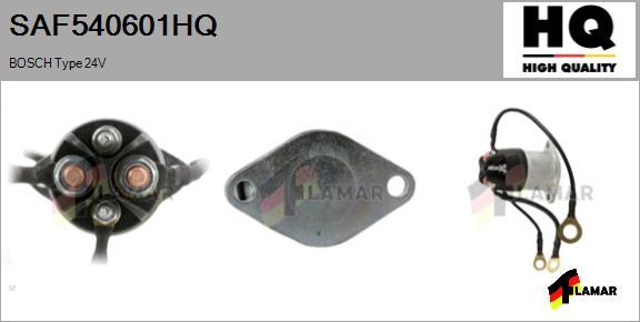 FLAMAR SAF540601HQ - Тяговое реле, соленоид, стартер www.autospares.lv