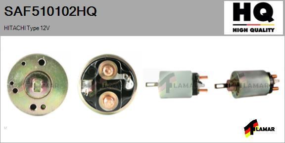 FLAMAR SAF510102HQ - Тяговое реле, соленоид, стартер www.autospares.lv