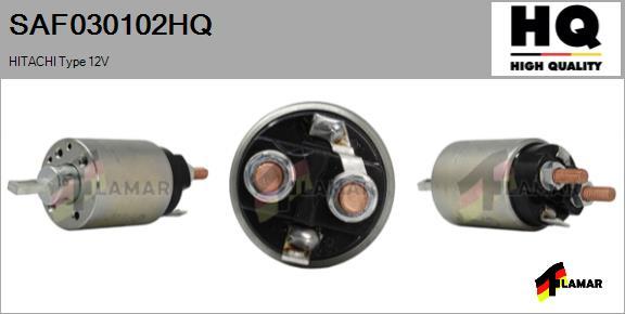 FLAMAR SAF030102HQ - Тяговое реле, соленоид, стартер www.autospares.lv