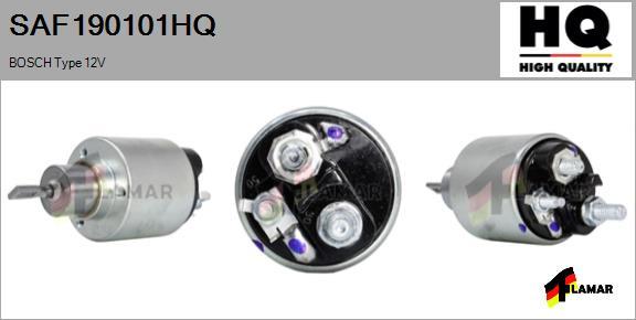 FLAMAR SAF190101HQ - Тяговое реле, соленоид, стартер www.autospares.lv