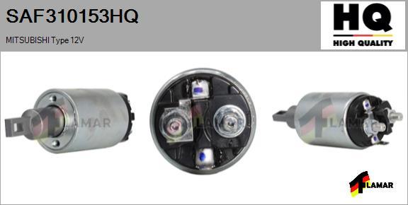 FLAMAR SAF310153HQ - Тяговое реле, соленоид, стартер www.autospares.lv