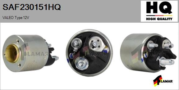 FLAMAR SAF230151HQ - Тяговое реле, соленоид, стартер www.autospares.lv