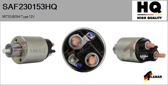 FLAMAR SAF230153HQ - Тяговое реле, соленоид, стартер www.autospares.lv