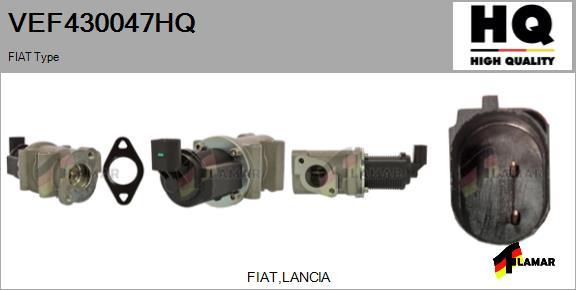 FLAMAR VEF430047HQ - Izpl. gāzu recirkulācijas vārsts www.autospares.lv