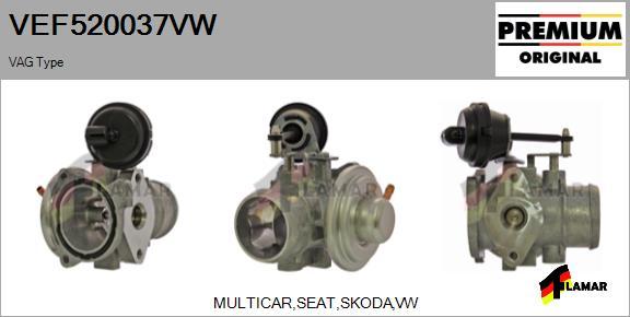 FLAMAR VEF520037VW - Izpl. gāzu recirkulācijas vārsts autospares.lv