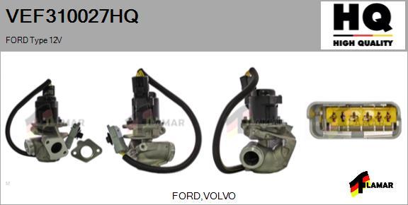 FLAMAR VEF310027HQ - Izpl. gāzu recirkulācijas vārsts www.autospares.lv