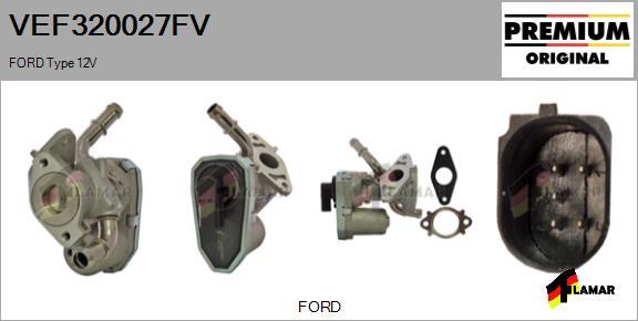 FLAMAR VEF320027FV - Izpl. gāzu recirkulācijas vārsts www.autospares.lv