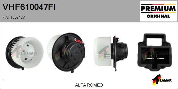 FLAMAR VHF610047FI - Salona ventilators www.autospares.lv