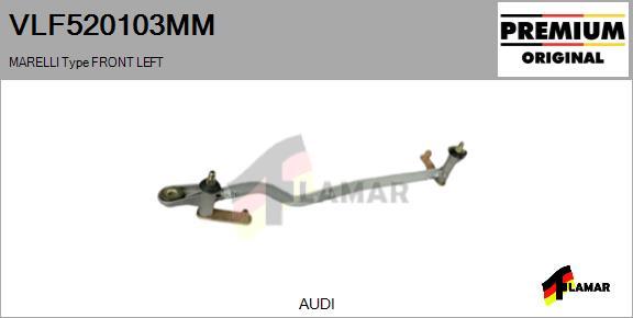 FLAMAR VLF520103MM - Система тяг и рычагов привода стеклоочистителя www.autospares.lv