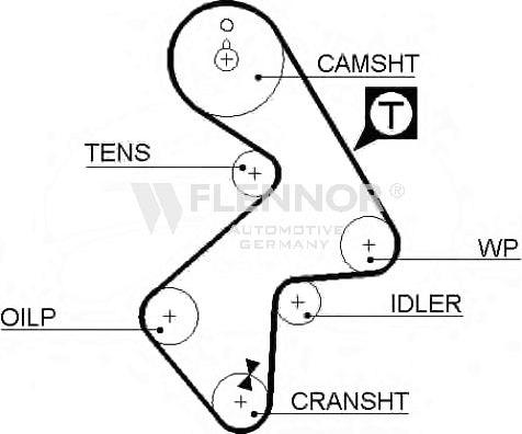 Flennor 4191V - Timing Belt www.autospares.lv