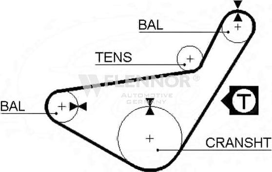 Flennor 4109 - Timing Belt www.autospares.lv