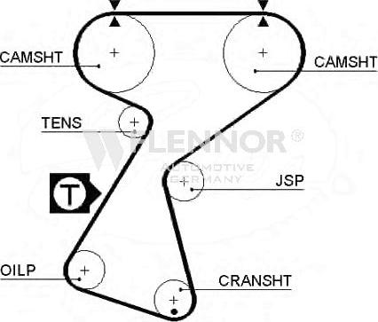 Flennor 4133V - Timing Belt www.autospares.lv