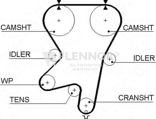 Flennor 4397V - Timing Belt www.autospares.lv