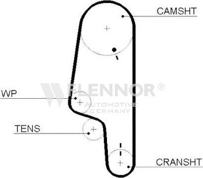 Flennor 4316V - Timing Belt www.autospares.lv