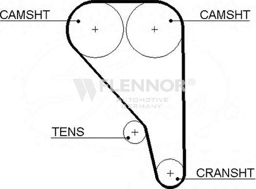 Flennor 4322V - Timing Belt www.autospares.lv