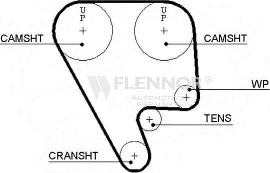 Flennor 4238V - Timing Belt www.autospares.lv