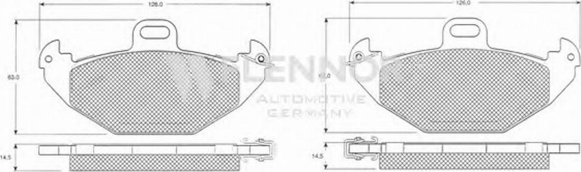 Flennor FB210402 - Brake Pad Set, disc brake www.autospares.lv