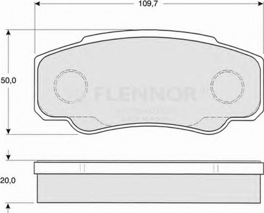 Flennor FB210487 - Brake Pad Set, disc brake www.autospares.lv