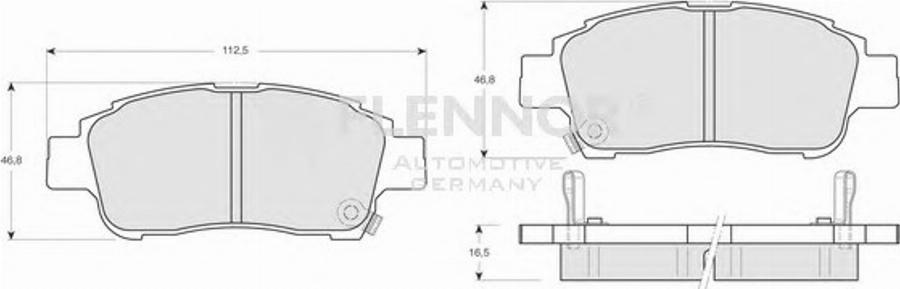 Flennor FB210426 - Bremžu uzliku kompl., Disku bremzes autospares.lv