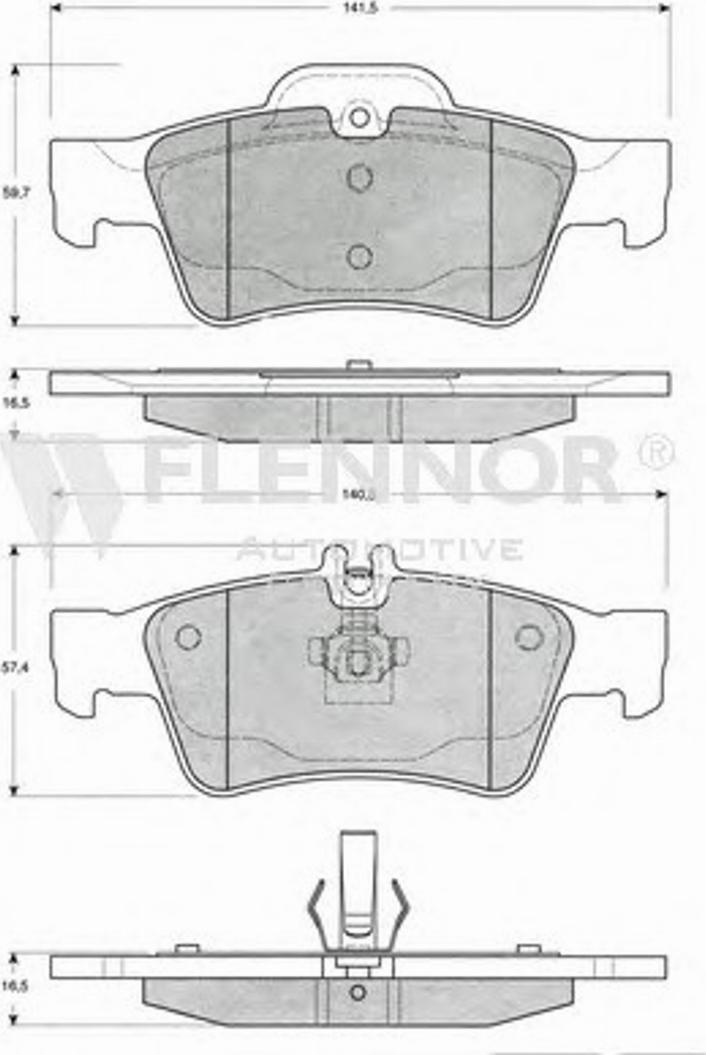 Flennor FB210621 - Bremžu uzliku kompl., Disku bremzes autospares.lv