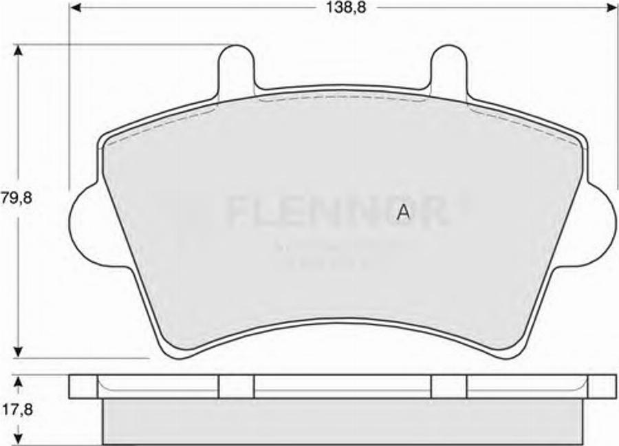 Flennor FB210851 - Bremžu uzliku kompl., Disku bremzes autospares.lv