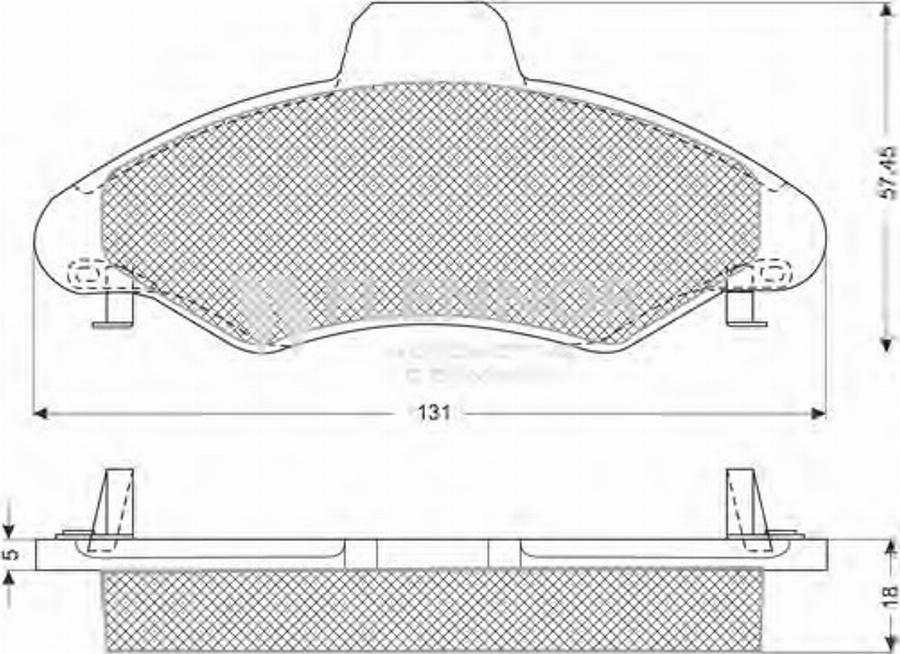 Flennor FB210273 - Тормозные колодки, дисковые, комплект www.autospares.lv