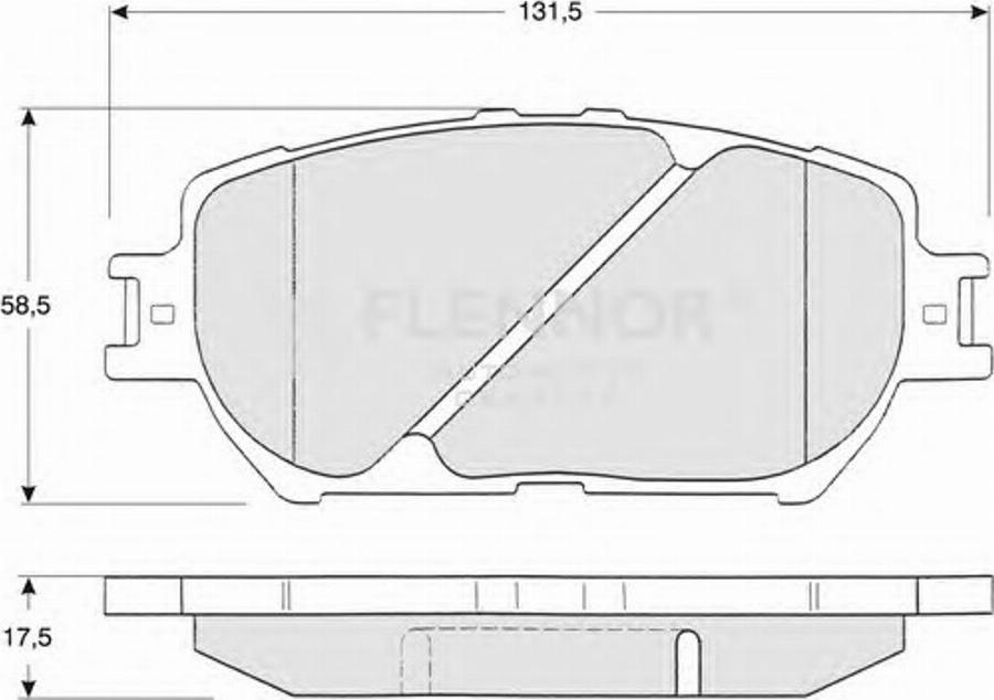 Flennor FB210701 - Bremžu uzliku kompl., Disku bremzes autospares.lv