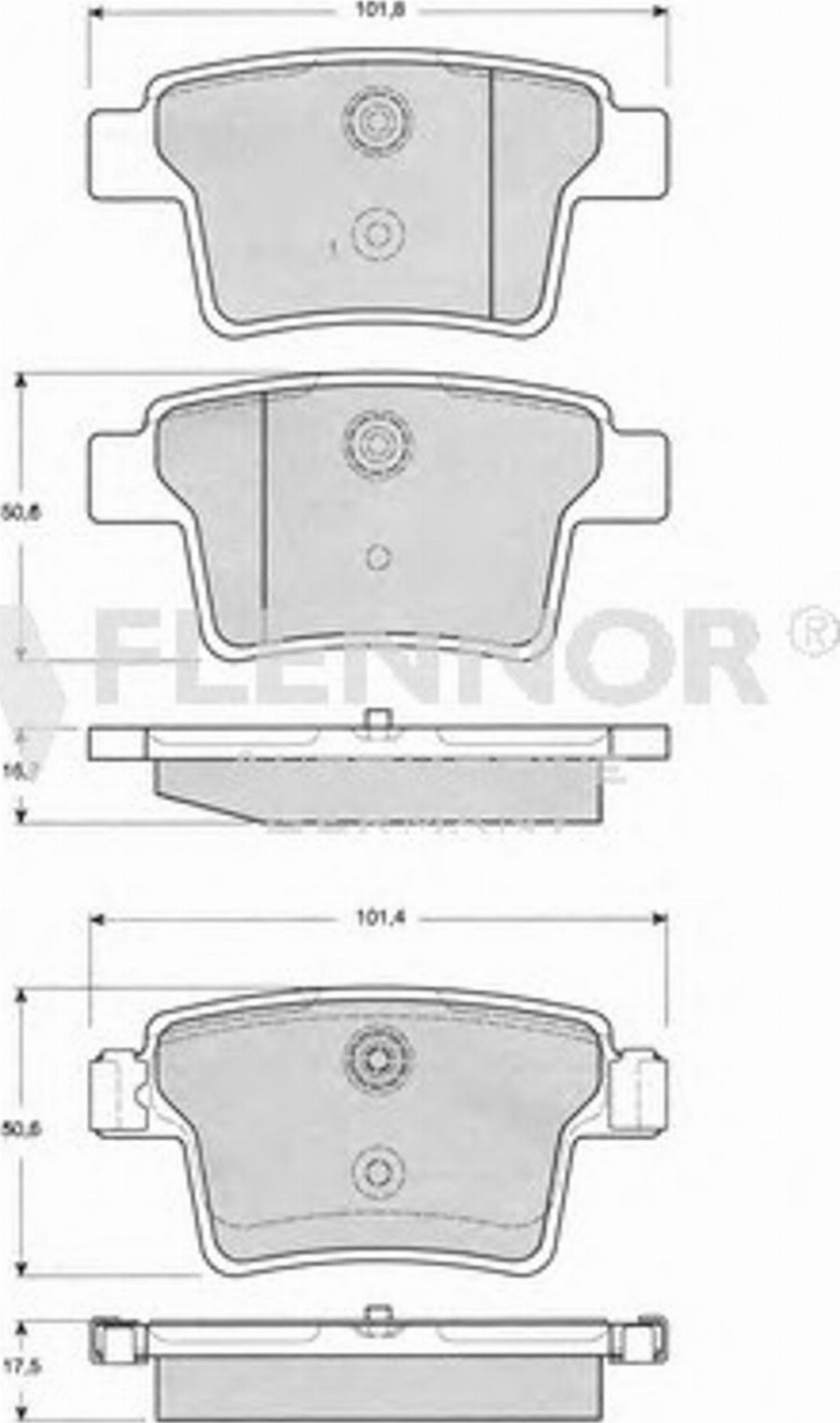 Flennor FB211380 - Bremžu uzliku kompl., Disku bremzes autospares.lv